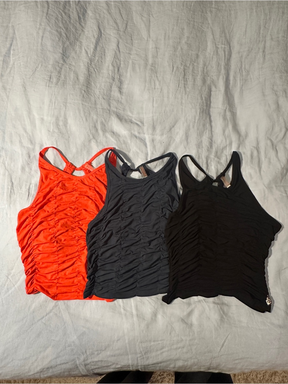 Free people movement light weight backless tank top